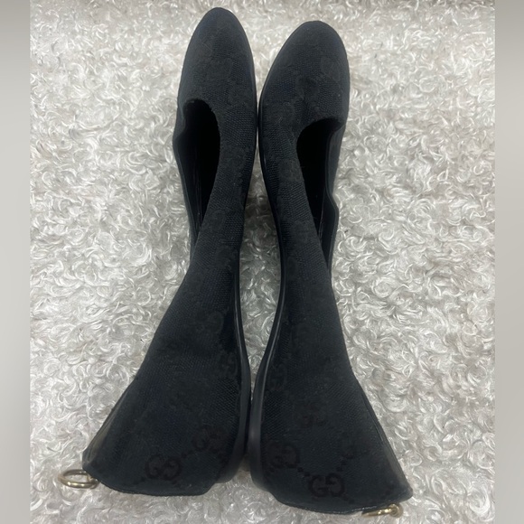 Gucci GG Canvas Interlocking Gg Ballet Flats - Picture 5 of 10